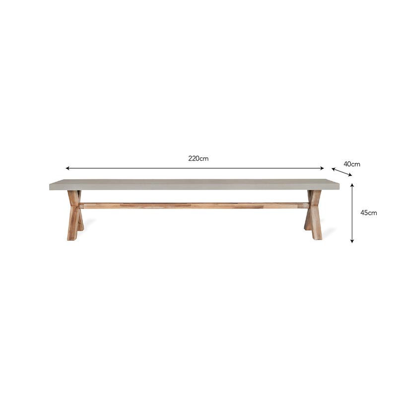 Burford Natural Bench - Large