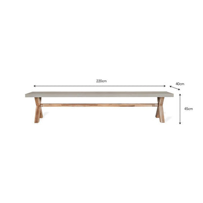 Burford Natural Bench - Large