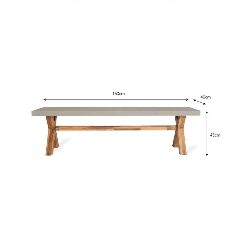 Burford Natural Bench - Small