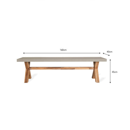 Burford Natural Bench - Small