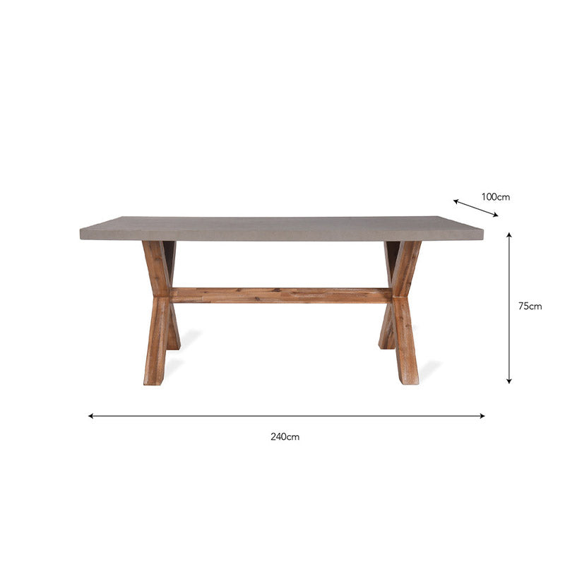 Burford Table in Natural - Large