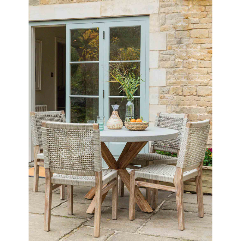 Burford Round Dining Table - 120 cm - Natural