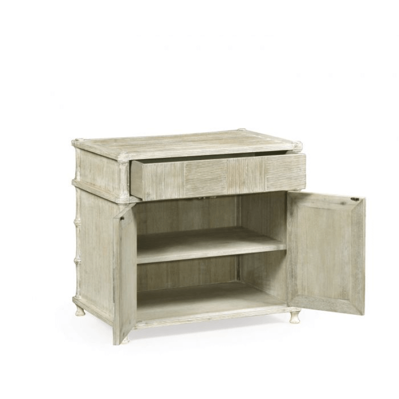 Bywater Side Table With Cupboard Washed Acacia