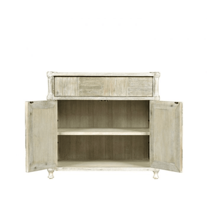 Bywater Side Table With Cupboard Washed Acacia