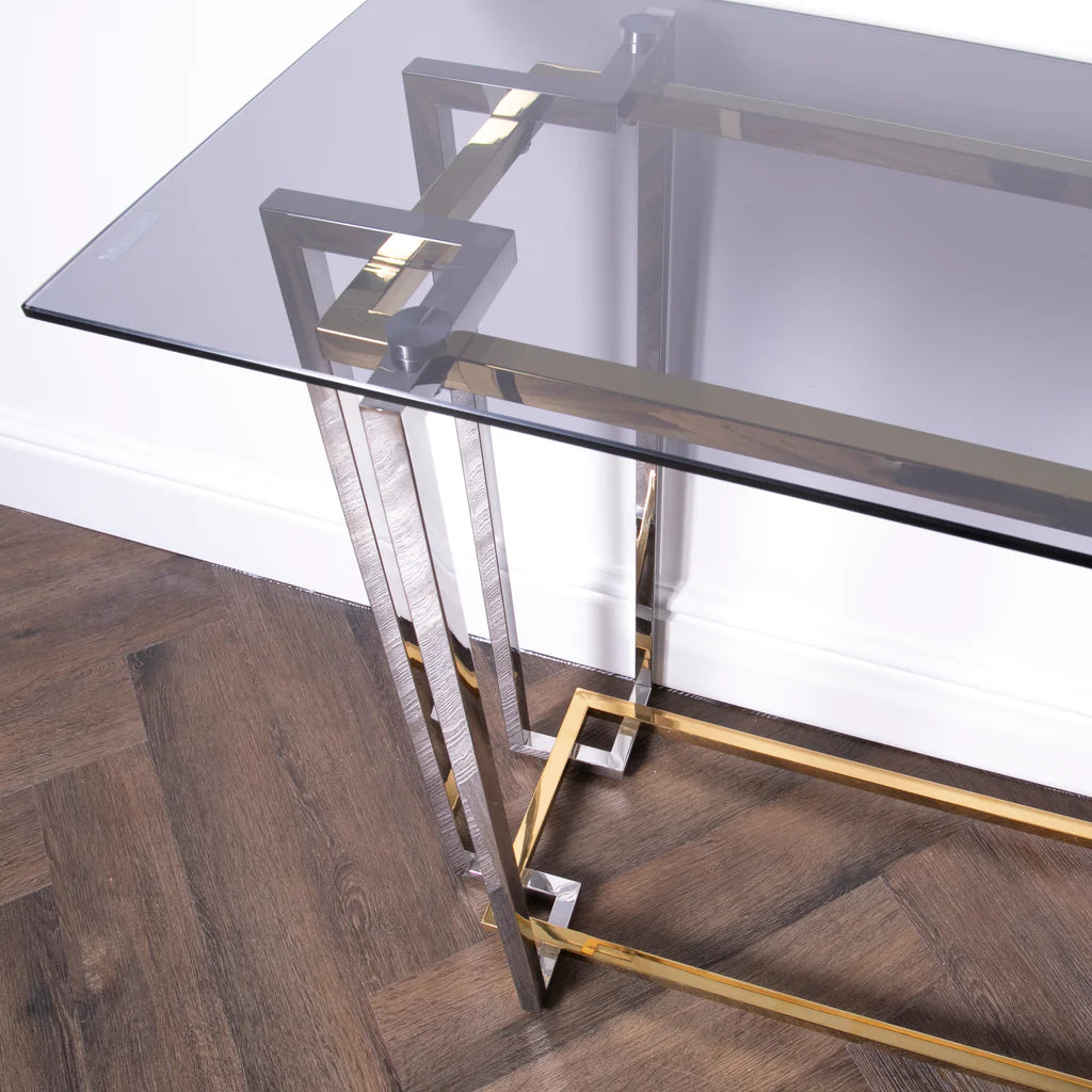 Buillon Gold Console Table