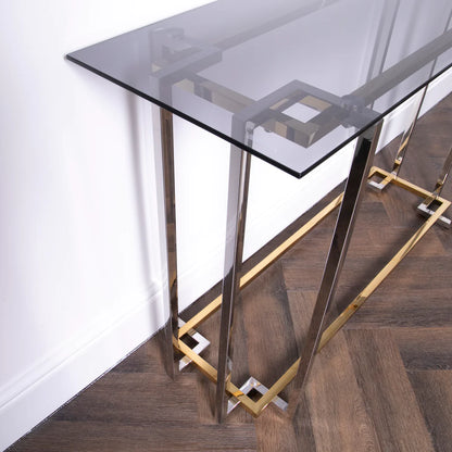 Buillon Gold Console Table