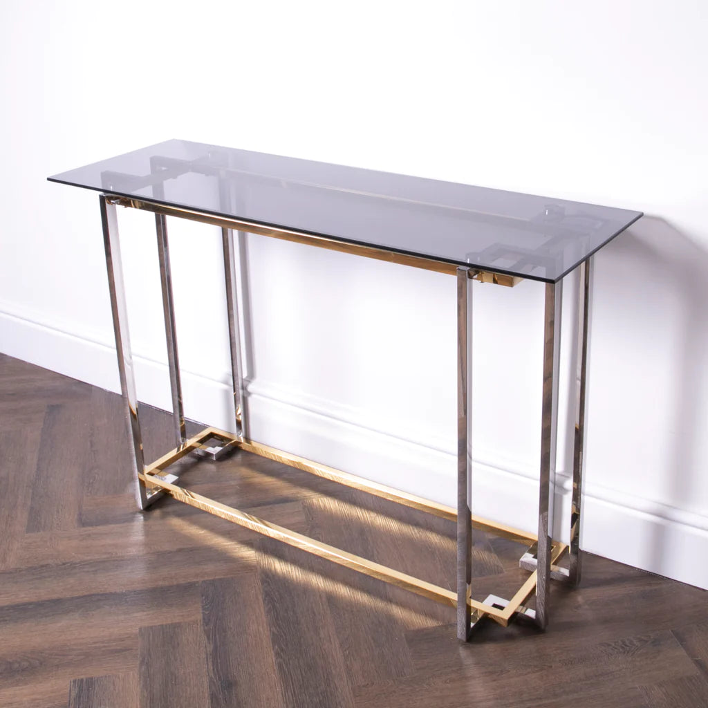 Buillon Gold Console Table