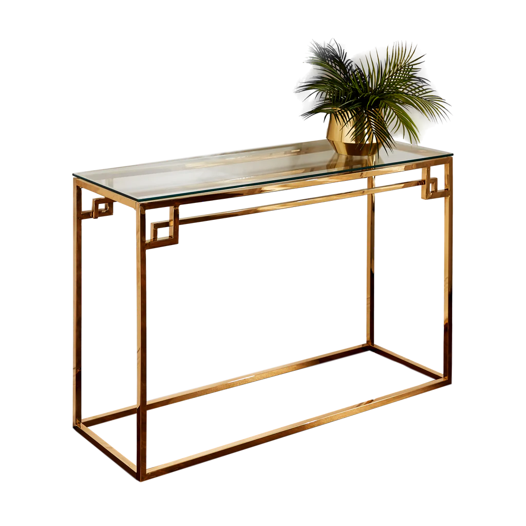 Cesar Gold Console Table