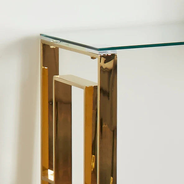 Milano Gold Console Table