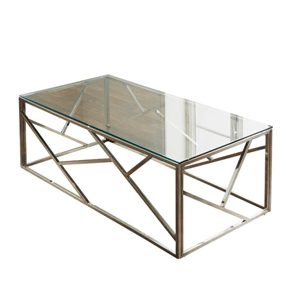 Native Home Geometric Silver Coffee Table