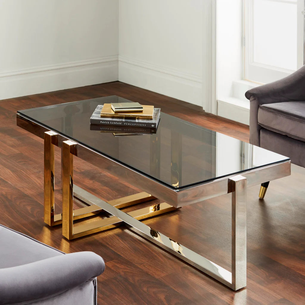 Nexus Gold and Silver Coffee Table