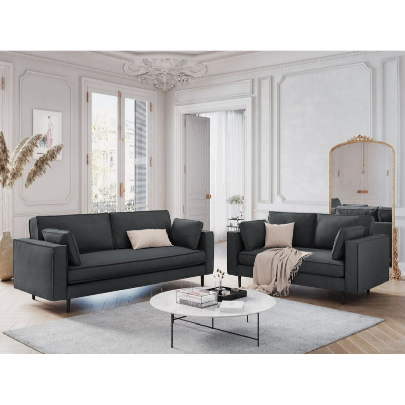 Alexis Three Seater Sofa - Dark Grey