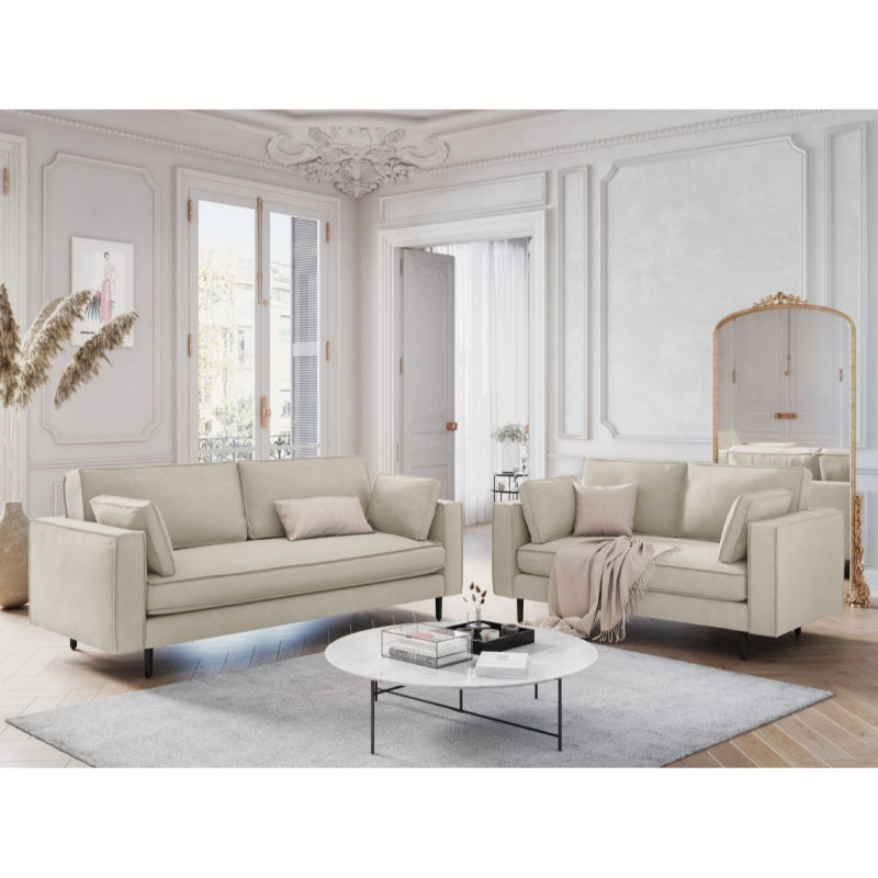 Alexis Three Seater Sofa - Light Beige