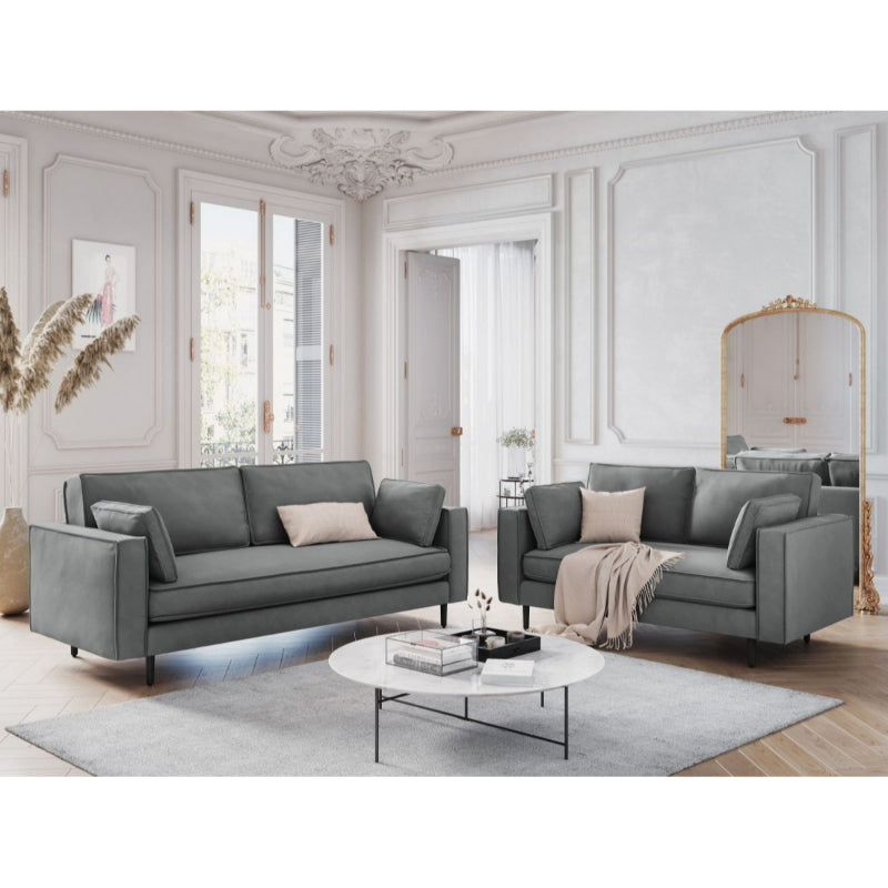 Alexis Three Seater Sofa - Light Grey