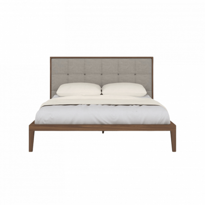 Calla Double Bed in Walnut/Natural