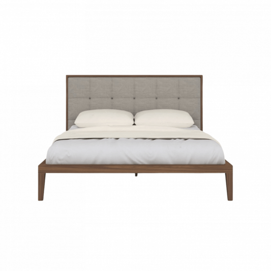 Calla Double Bed in Walnut/Natural