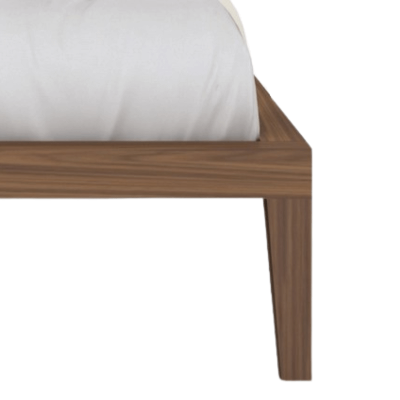 Calla Double Bed in Walnut/Natural