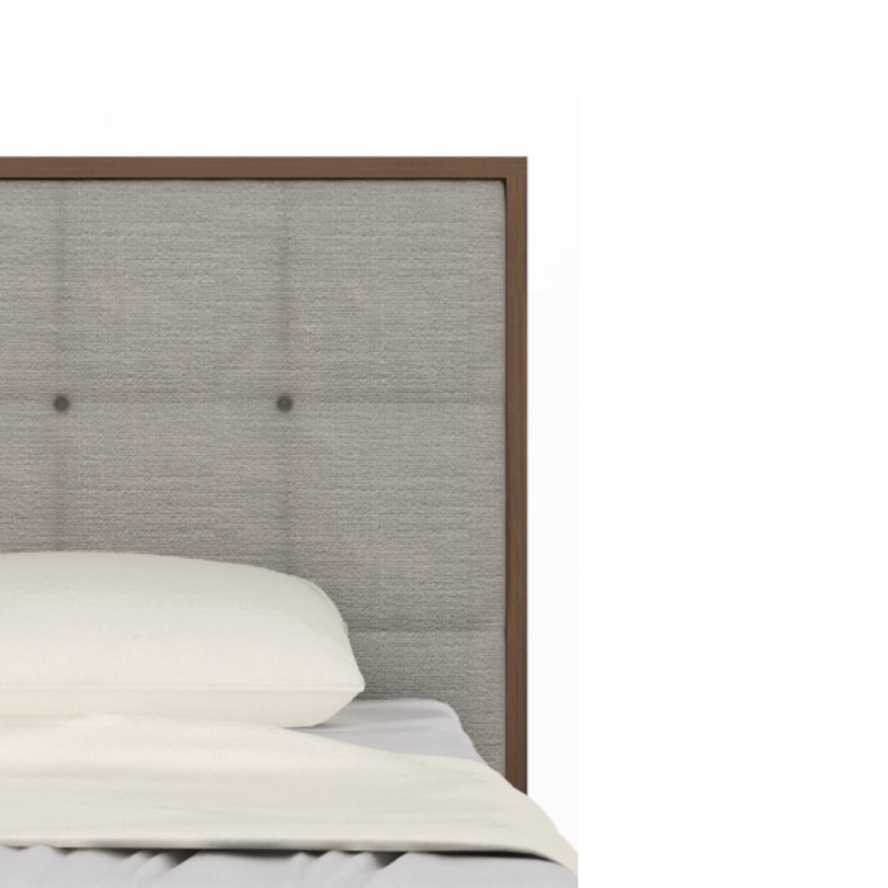 Calla Super King Bed in Walnut/Natural