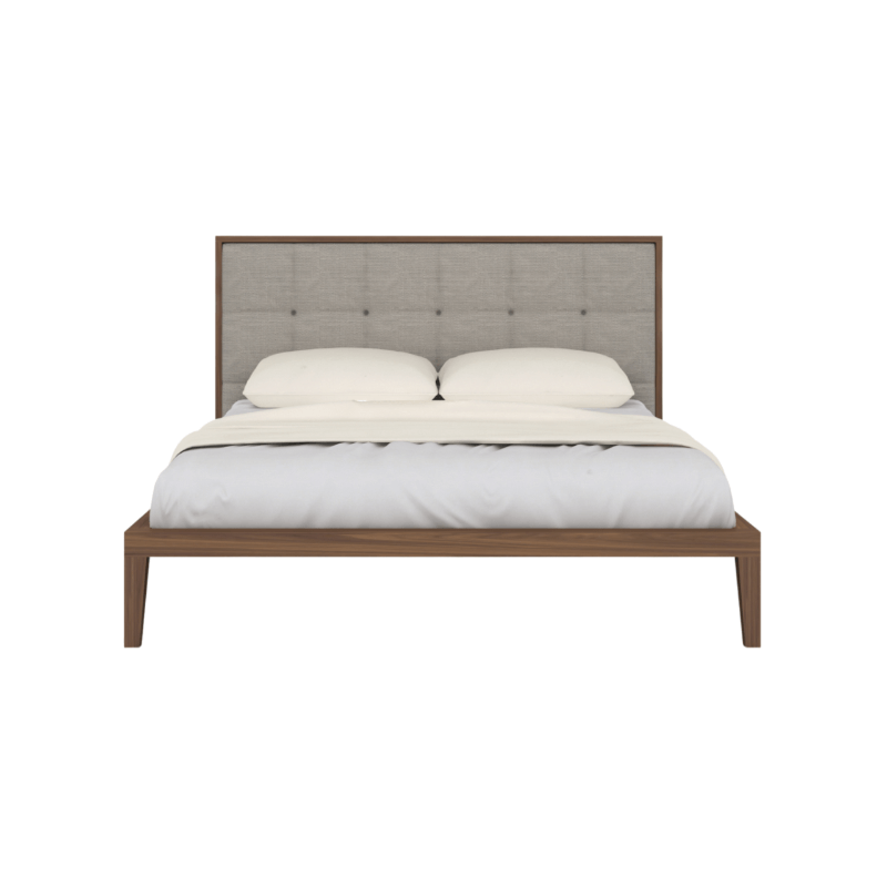 Calla Super King Bed in Walnut/Natural