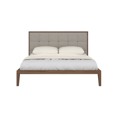 Calla Super King Bed in Walnut/Natural