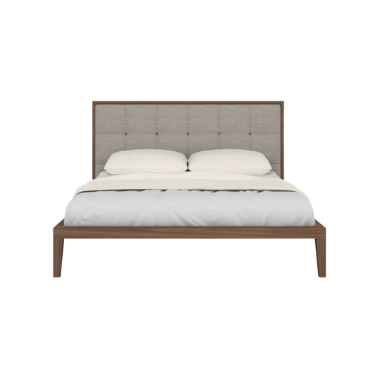 Calla Super King Bed in Walnut/Natural