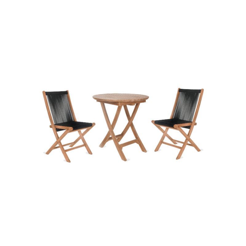 Carrick Table and Chair Set - Black