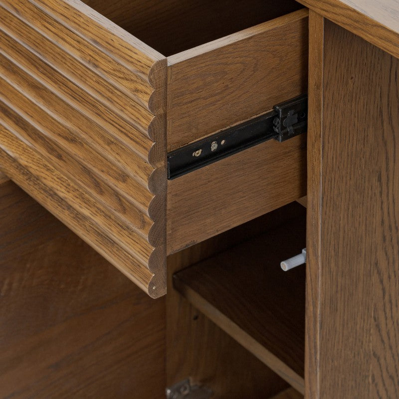 Charlton Ribbed Walnut Desk