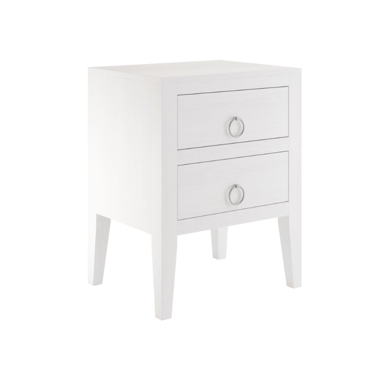 Cheriton Bedside White - 2 Drawer