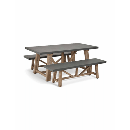 Chilford Dining Table & Bench Set - Small