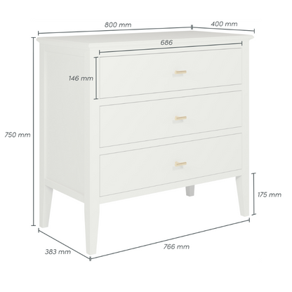 Chilworth Chest of Drawers - Grey