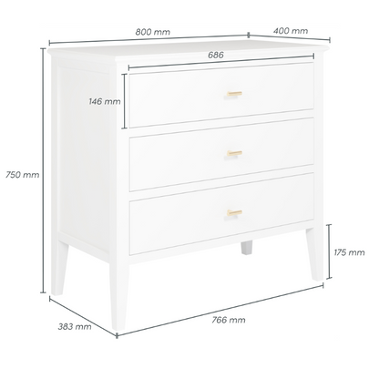 Chilworth Chest of Drawers - White