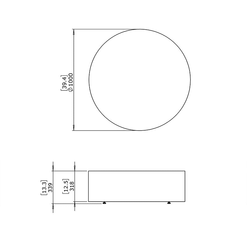 Circ L1 Concrete Coffee Table