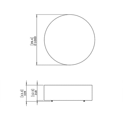 Circ L1 Concrete Coffee Table