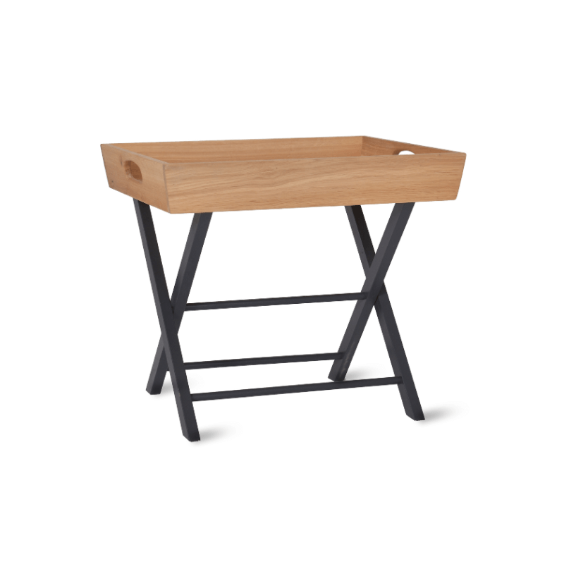 Clockhouse Butlers Side Table Carbon & Natural