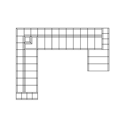 Connect Modular 7 U-Chaise Sectional Sofa