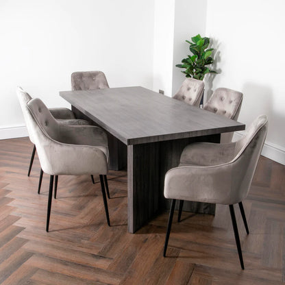 Ascot Grey Oak Dining Table