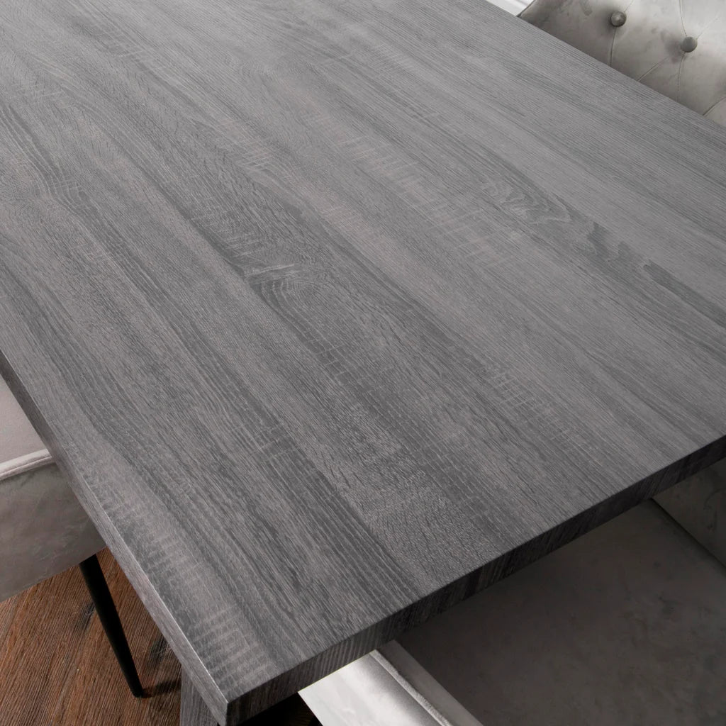 Ascot Grey Oak Dining Table