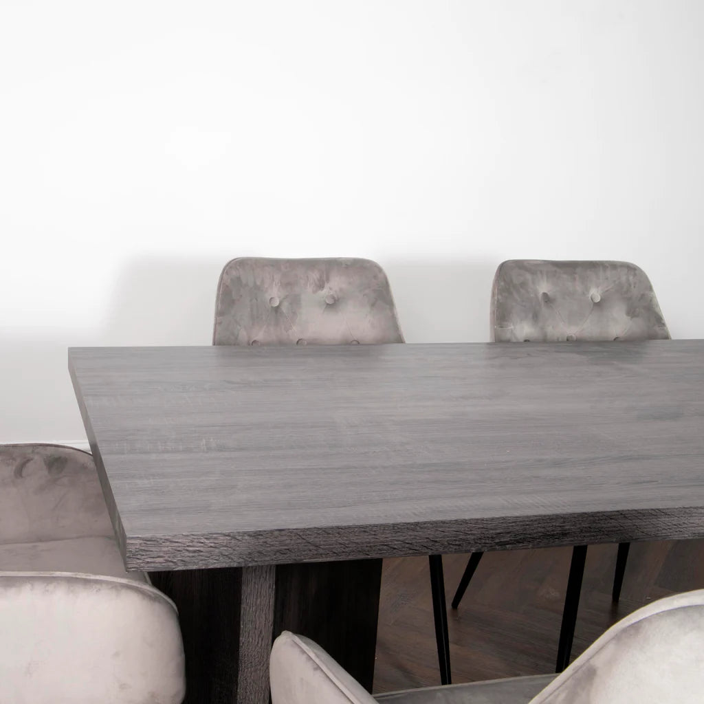 Ascot Grey Oak Dining Table