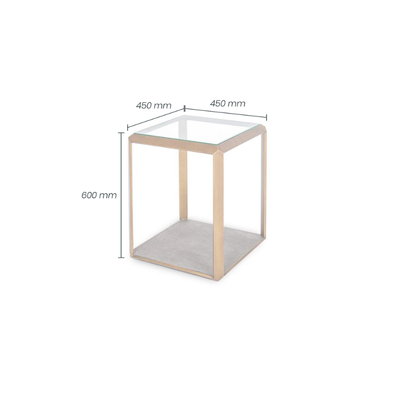 Elmley End Table - Grey