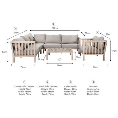 Porthallow Corner Sofa Set