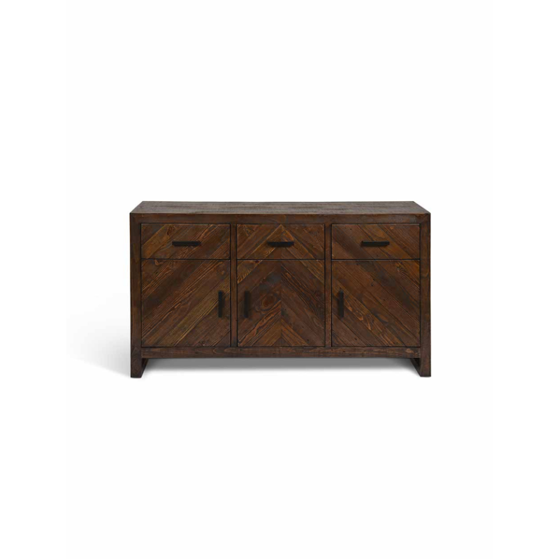 Fawley Antique Brown Chevron Sideboard