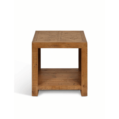 Fawley Chevron Side Table - Natural