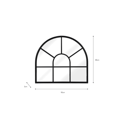 Fulbrook Arched Wall Mirror 80 X 90CM