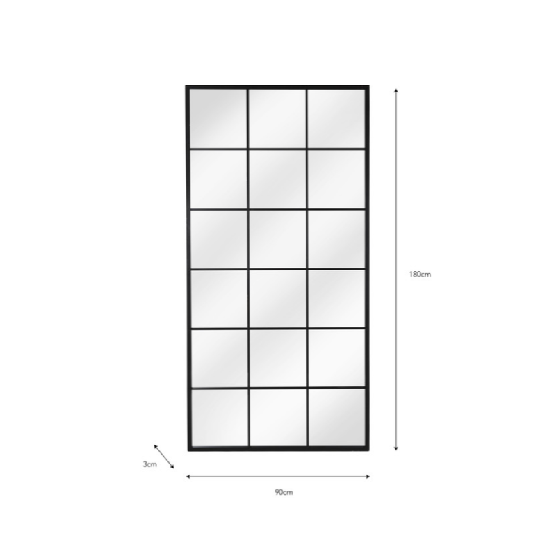 Fulbrook Leaning Mirror 180 x 90 cm 