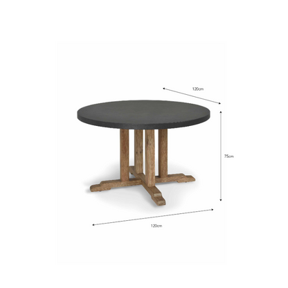 Burcot Round Dining Table - Medium