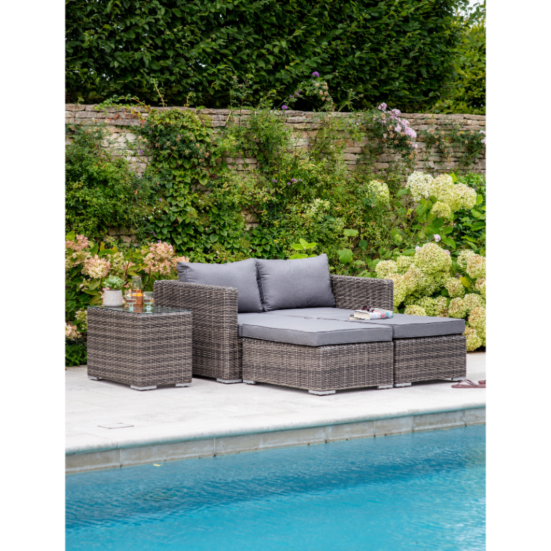 Selborne Rattan Double Lounger Set