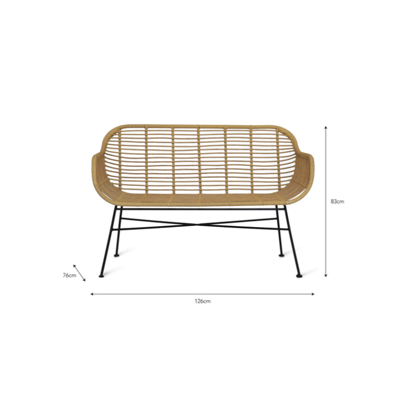 Hampstead PE Bamboo Bench