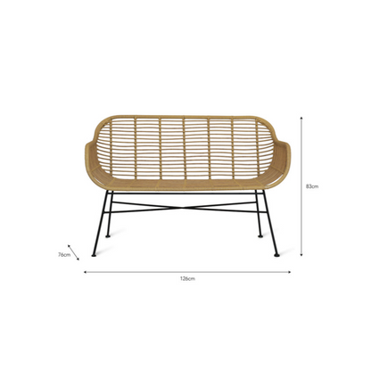 Hampstead PE Bamboo Bench