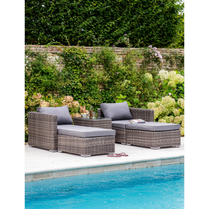 Selborne Rattan Double Lounger Set