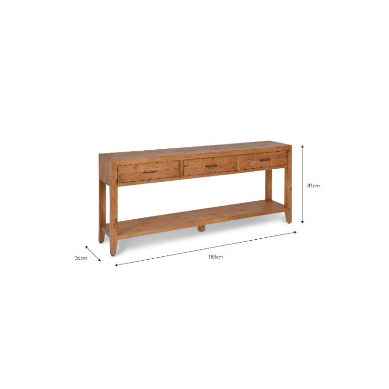 Ashwell 3-Drawer Console Table